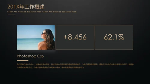 黑金高端年终总结汇报通用PPT