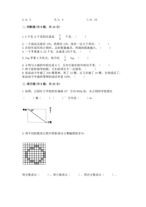 人教版六年级上册数学期末测试卷（典型题）word版.docx