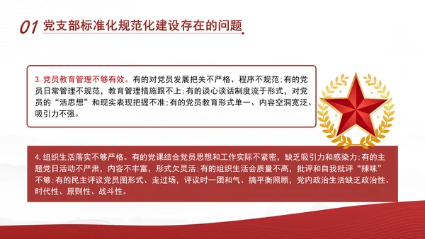 2024党支部标准化规范化建设面临的问题和对策ppt课件