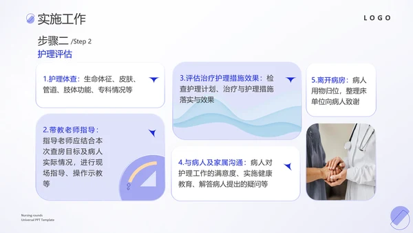 护理教学查房医疗工作医护汇报ppt模板