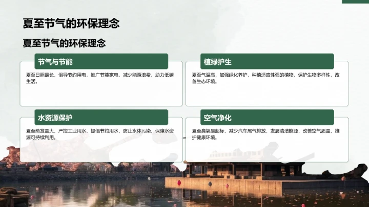 二十四节气夏至PPT模板