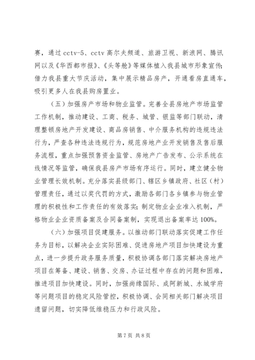 县房产管理局上半年工作报告 (2).docx