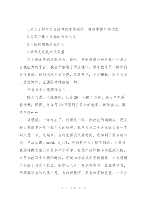 销售员个人的述职报告.docx