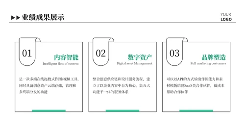 绿色插画风可爱总结汇报PPT模板