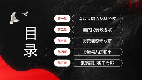 不忘历史南京大屠杀PPT模板