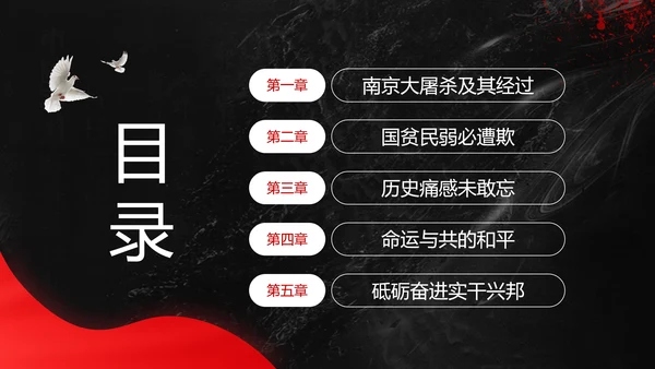 不忘历史南京大屠杀PPT模板