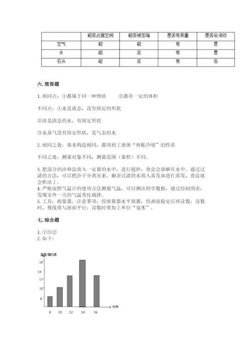 教科版三年级上册科学期末测试卷及答案【全优】.docx