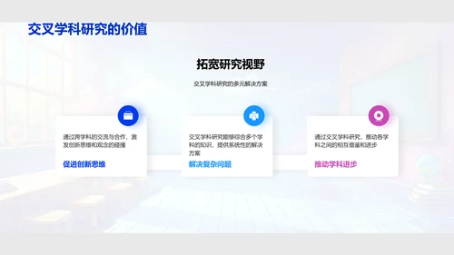 交叉学科研究实践PPT模板