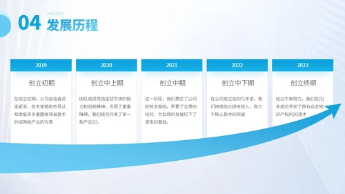 蓝色商务风企业介绍PPT模板