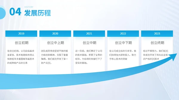蓝色商务风企业介绍PPT模板