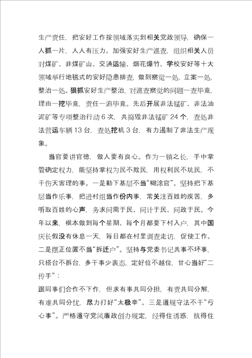 乡镇镇长年度工作总结某镇镇长年度工作任职报告