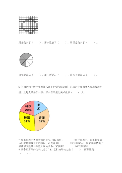 2022六年级上册数学期末测试卷含答案（a卷）.docx