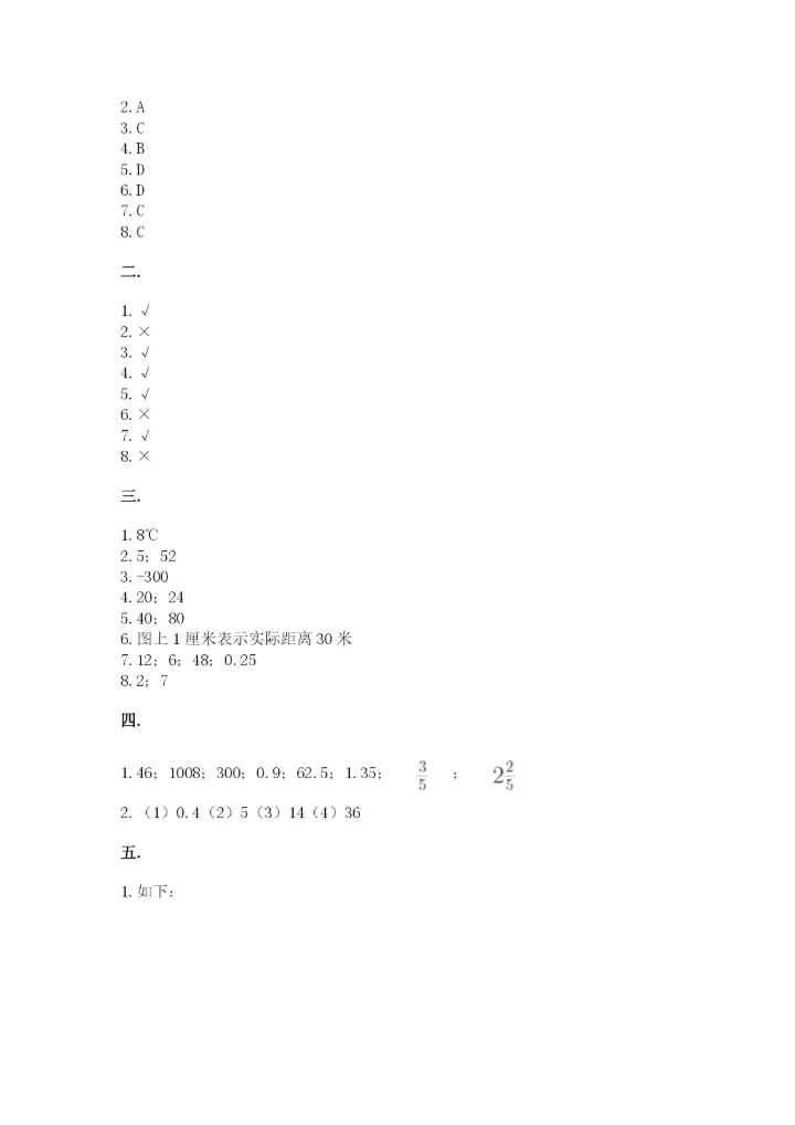 浙江省宁波市小升初数学试卷含答案（预热题）.docx
