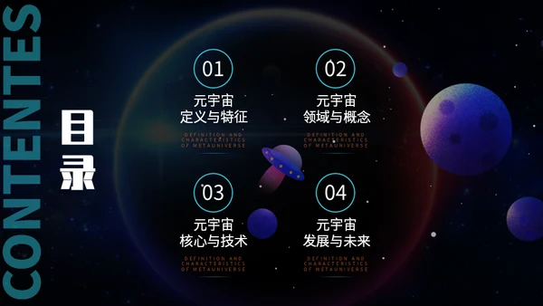 星际元宇宙你好宇航员元宇宙介绍通用PPT模板