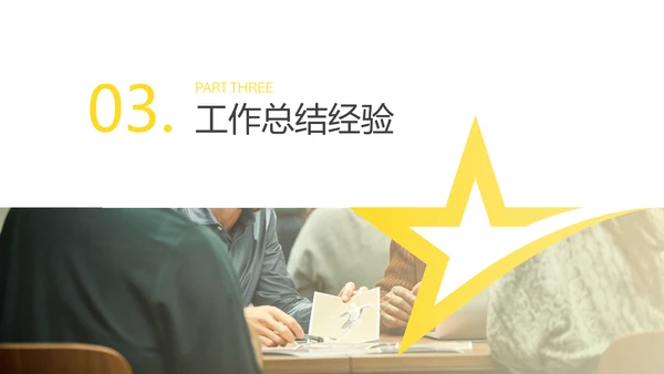 黄白色商务简约工作汇报PPT模板