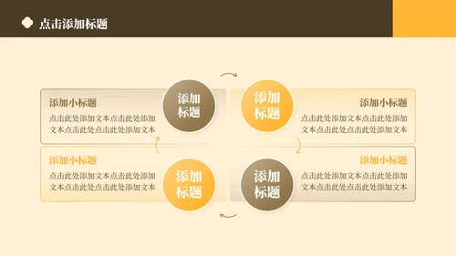 黄色中国风传统文化簪花介绍主题教育PPT模板