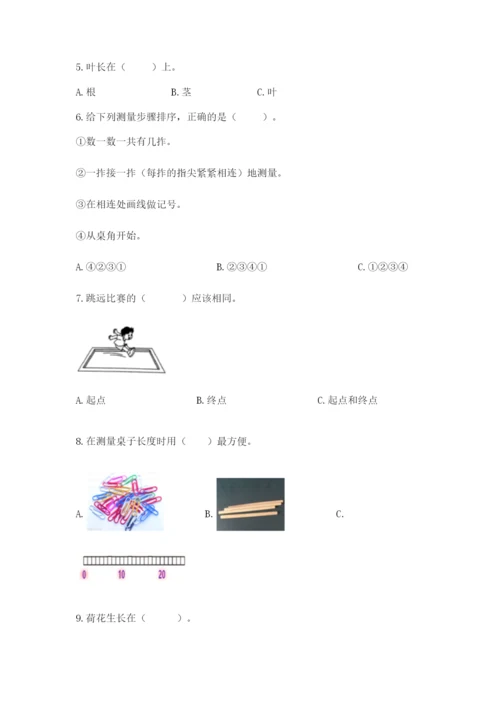 教科版一年级上册科学期末测试卷【预热题】.docx