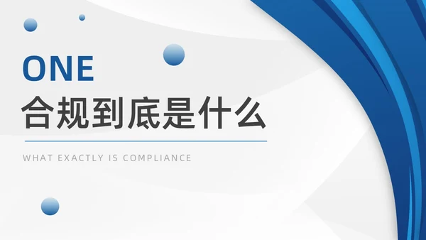 蓝色企业制度培训合规制度培训PPT模板企业培训