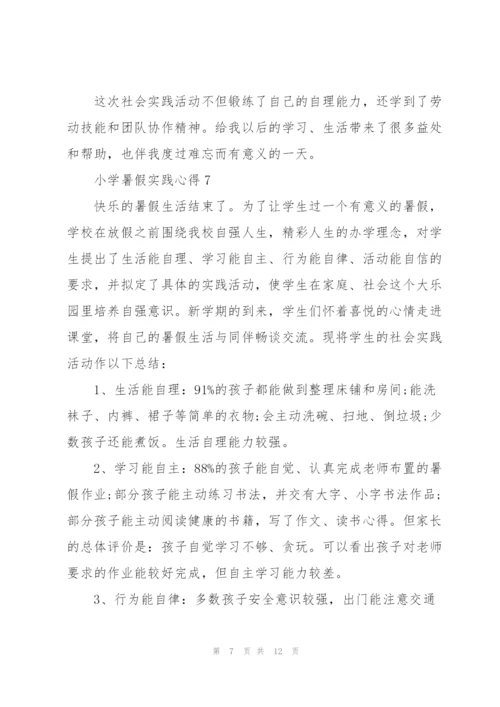 小学暑假实践心得范文十篇.docx