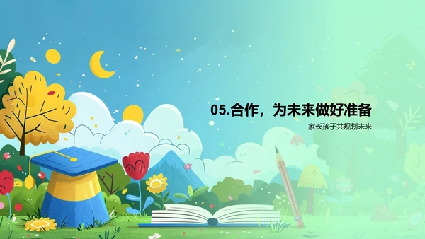 高中成长与未来打算PPT模板