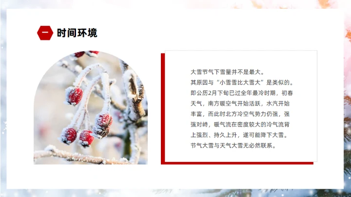 冬季雪景大雪节气通用PPT模板