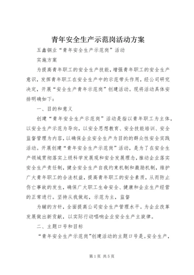 青年安全生产示范岗活动方案 (5).docx