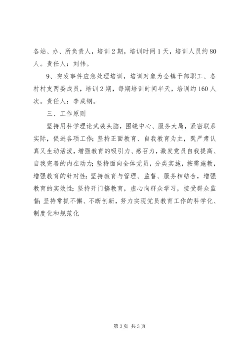 乡镇干部教育培训计划.docx