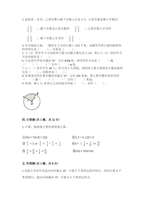 人教版六年级上册数学期末测试卷精品【各地真题】.docx