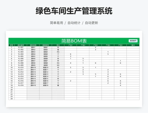 绿色车间生产管理系统