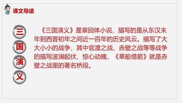 《草船借箭》中学语文课件通用PPT模板
