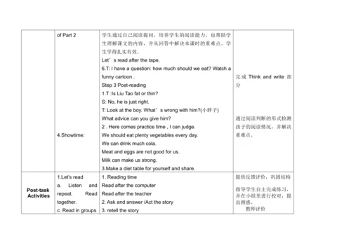 Unit 6 In the kitchen 单元整体教案设计（4个课时）