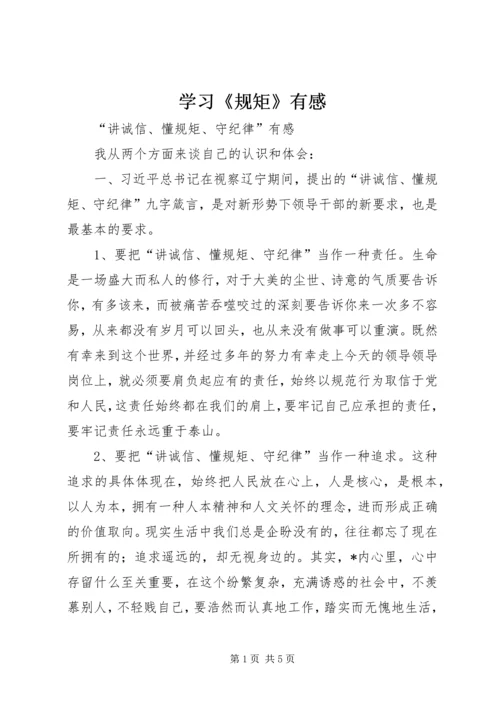 学习《规矩》有感 (5).docx