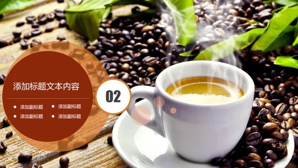 精美咖啡产品介绍下午茶咖啡厅PPT模版