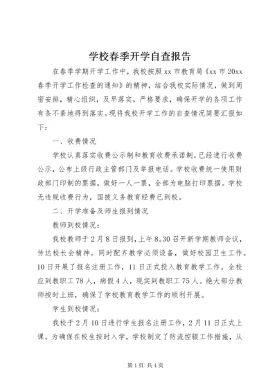 学校春季开学自查报告.docx