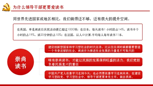 党员领导干部怎样读书微党课PPT模板