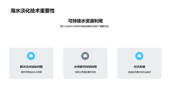 淡化海水，塑造未来