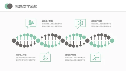 基因医生护士长医疗医院医药总结PPT模板