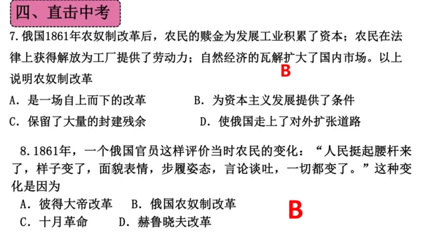 第一单元 殖民地人民的反抗与资本主义制度的扩展（单元复习课件）-2023-2024学年九年级历史下册