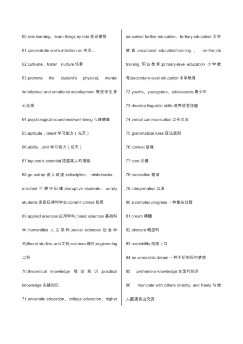 2023年雅思10类分类词汇.docx