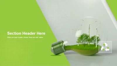 章节页-清新环境科研研究报告PPT主题