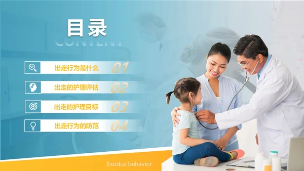 商务风格出走行为的防范与护理医务人员培训PPT