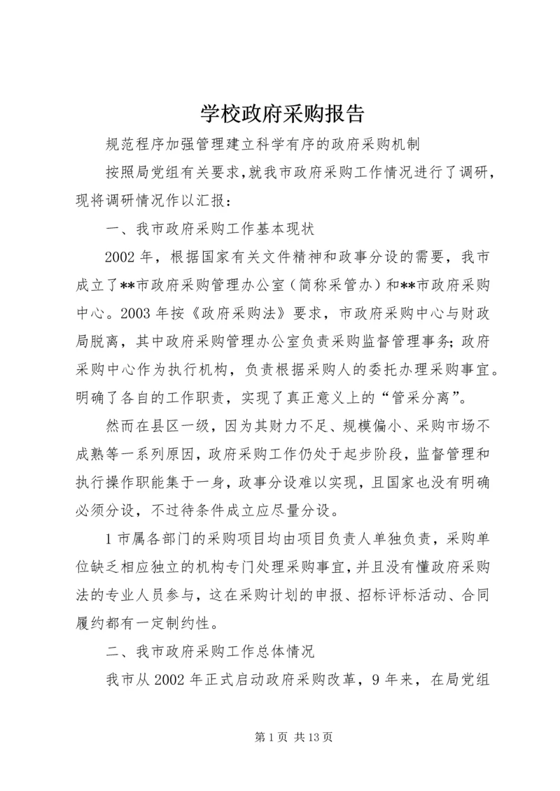 学校政府采购报告精编.docx