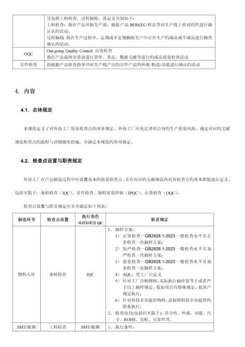 委外加工产品质量检验控制规范.docx