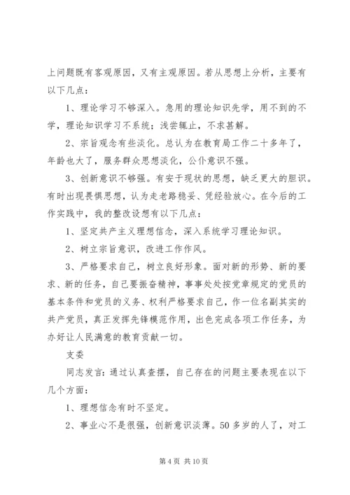 机关第二党支部关于召开专题组织生活会情况的报告 (2).docx