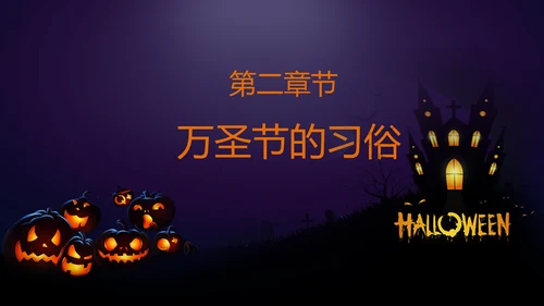 恐怖的万圣节PPT模板
