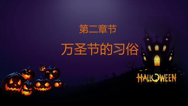 恐怖的万圣节PPT模板