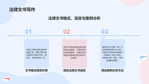 蓝色插画风大学生法律知识竞赛PPT模板