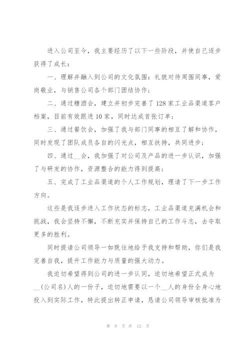 个人试用期转正述职报告5篇.docx