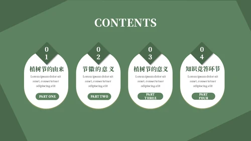 简约风植树节主题班会通用PPT模板
