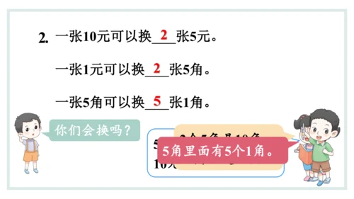 人教版一年级下册第五单元认识人民币 兑换人民币课件(共31张PPT)